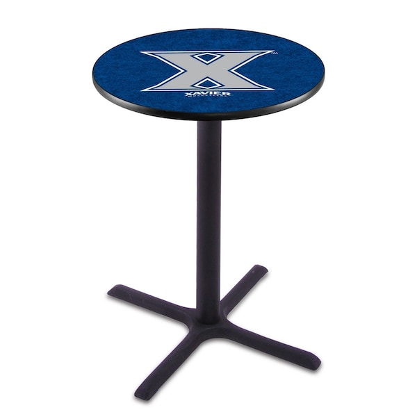 42" Blk Wrinkle Xavier Pub Table